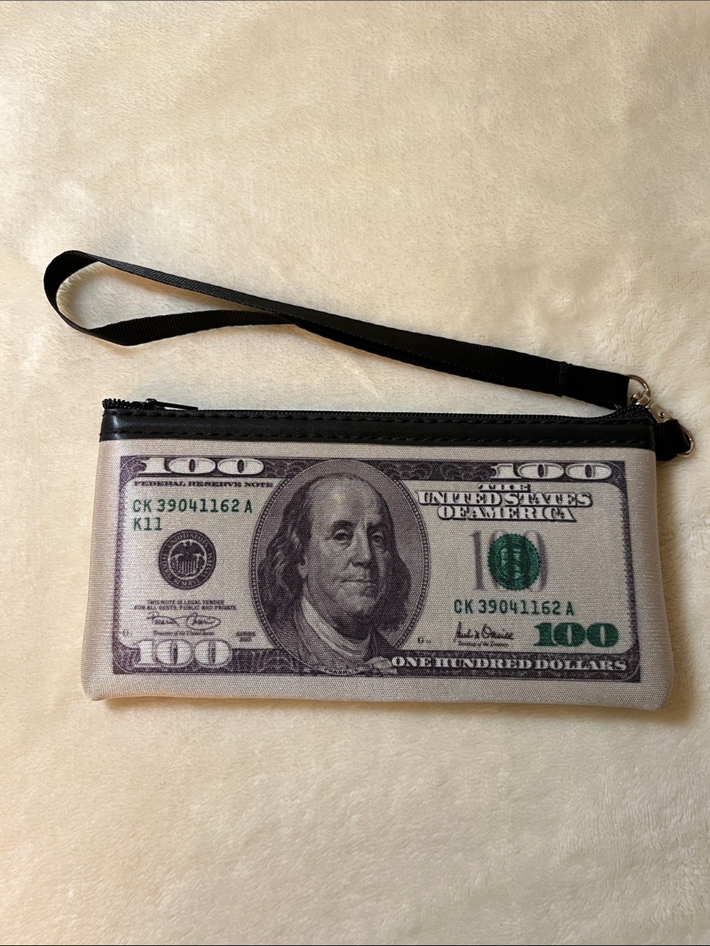 100 Dollar Bill Wristlet